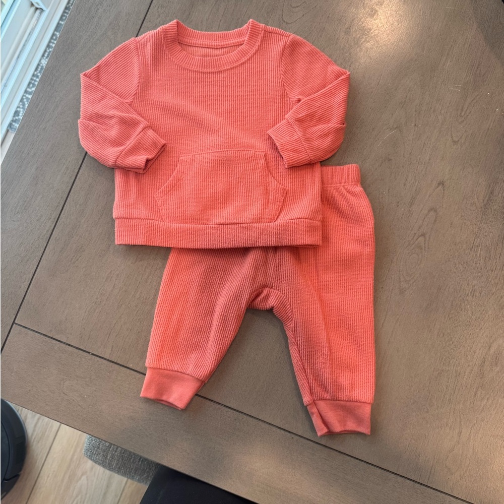 Cat & Jack Vibrant Coral Baby Sweater